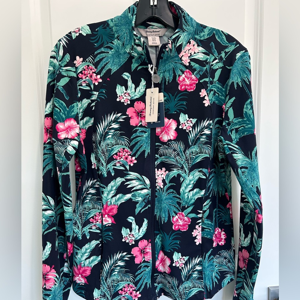 NWT Tommy Bahama Zip Jacket Sz M